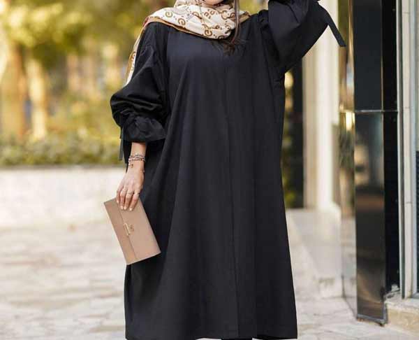 مدل مانتو ابروبادی مشکی جدید + شیک ترین و جدیدترین مدل های مانتو ابروبادی مشکی را اینجا ببینید