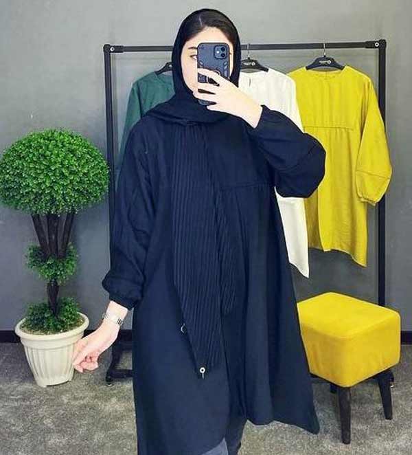 مدل مانتو ابروبادی مشکی جدید + شیک ترین و جدیدترین مدل های مانتو ابروبادی مشکی را اینجا ببینید