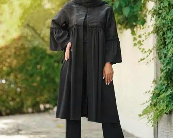 مدل مانتو ابروبادی مشکی جدید + شیک ترین و جدیدترین مدل های مانتو ابروبادی مشکی را اینجا ببینید