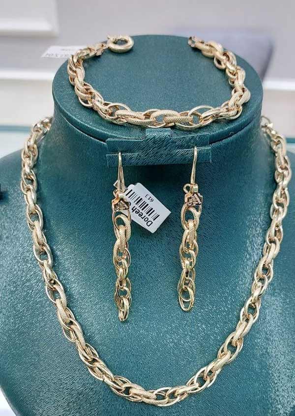 مدل سرویس طلا زنجیری + خاص ترین و باکلاس ترین مدل های سرویس طلا زنانه