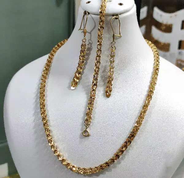 مدل سرویس طلا زنجیری + خاص ترین و باکلاس ترین مدل های سرویس طلا زنانه