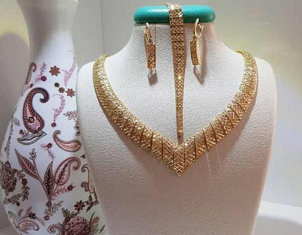 مدل سرویس طلا عروس + شیک ترین و باکلاس ترین مدل های سرویس طلا مخصوص عروس خانم ها