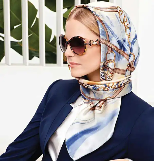 مدل بستن روسری شیک + مدل هایی جدید و متفاوت برای بستن روسری و شال