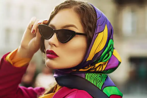 مدل بستن روسری شیک + مدل هایی جدید و متفاوت برای بستن روسری و شال