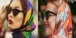 مدل بستن روسری شیک + مدل هایی جدید و متفاوت برای بستن روسری و شال