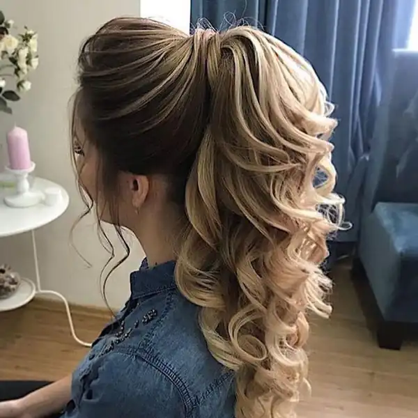 مدل دم اسبی + آموزش بستن موهای بلند به صورت دم اسبی بسیار زیبا و جذاب