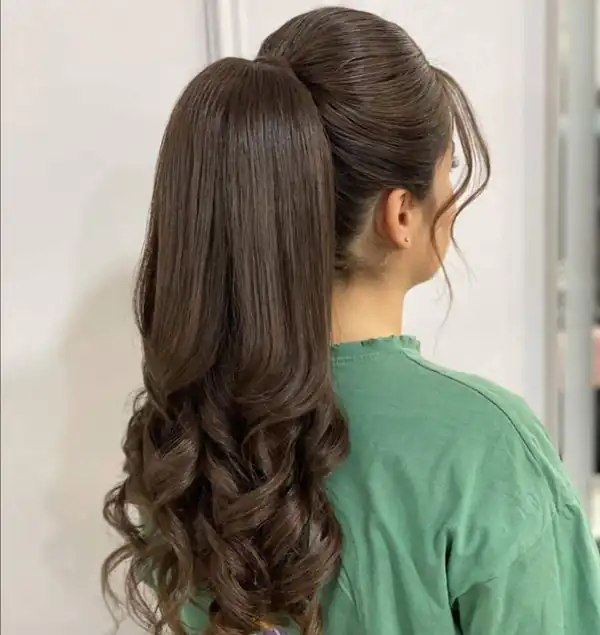 مدل دم اسبی + آموزش بستن موهای بلند به صورت دم اسبی بسیار زیبا و جذاب
