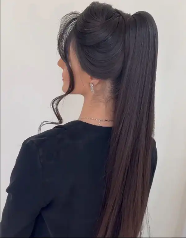 مدل دم اسبی + آموزش بستن موهای بلند به صورت دم اسبی بسیار زیبا و جذاب