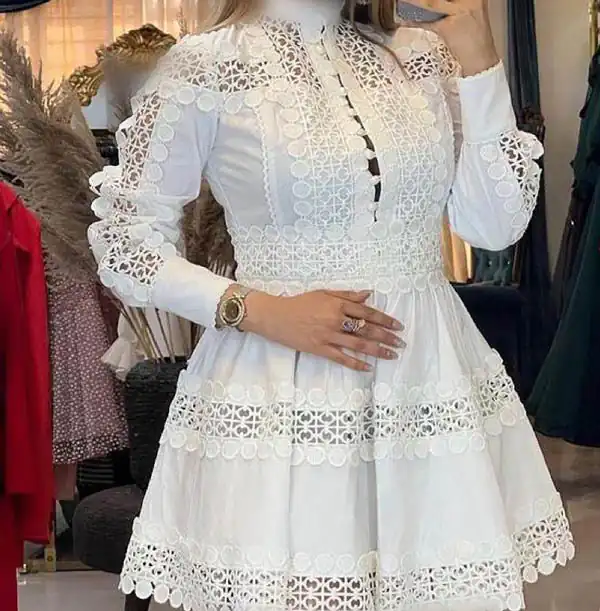 مدل لباس گیپور مجلسی + شیک ترین و جذاب ترین مدل های لباس مجلسی گیپور زنانه