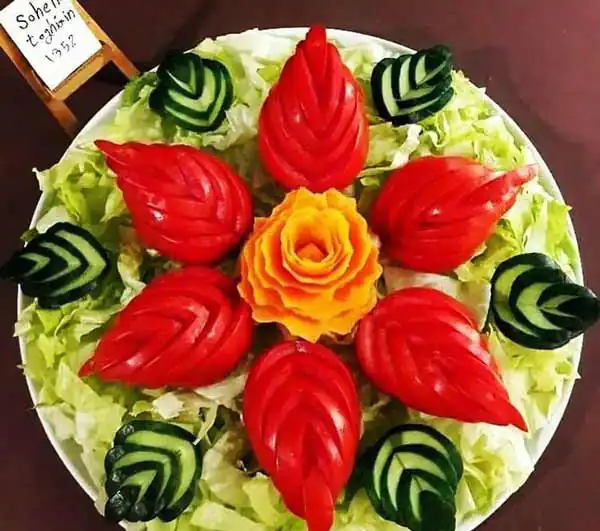 مدل سالاد کاهو + ایده هایی بسیار ساده و زیبا برای تزیین کردن سالاد کاهو و فصل