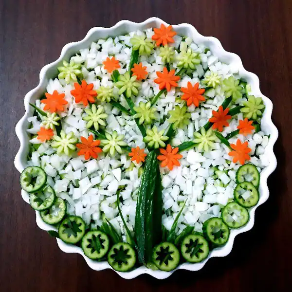 مدل سالاد کاهو + ایده هایی بسیار ساده و زیبا برای تزیین کردن سالاد کاهو و فصل
