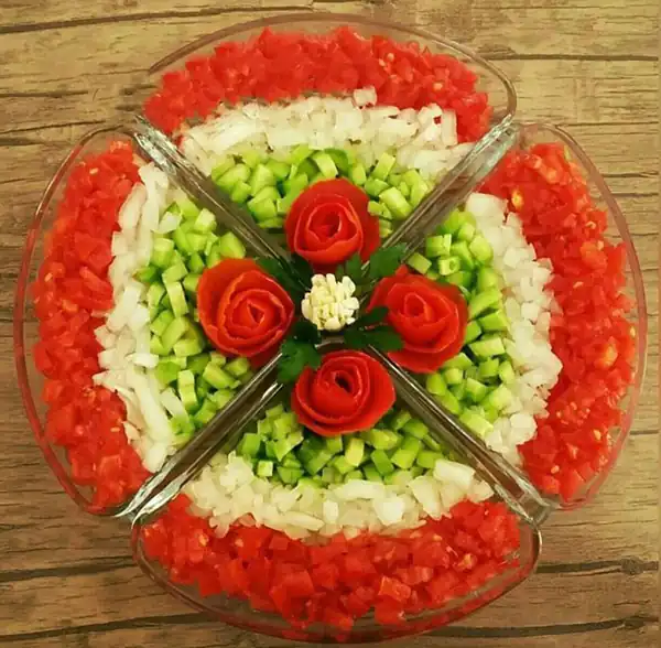 مدل سالاد کاهو + ایده هایی بسیار ساده و زیبا برای تزیین کردن سالاد کاهو و فصل