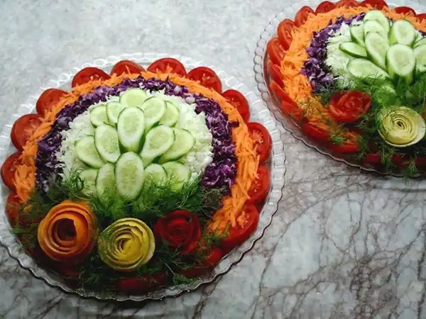 مدل سالاد کاهو + ایده هایی بسیار ساده و زیبا برای تزیین کردن سالاد کاهو و فصل