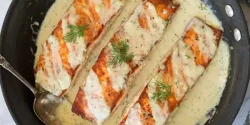 راز خوشمزگی فیله ماهی با سس سیر و فوت و فن فیله ماهی با سس سیرخوشمزه و خانگی
