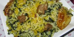 راز خوشمزگی کته اسفناج با گوشت و فوت و فن کته اسفناج با گوشت خوشمزه و خانگی