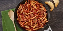راز خوشمزگی پاستا سوسیس دودی و فوت و فن پاستا سوسیس دودی خوشمزه و خانگی