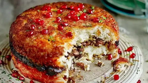 راز خوشمزگی ته چین خورش قیمه و فوت و فن ته چین خورش قیمه خوشمزه و خانگی