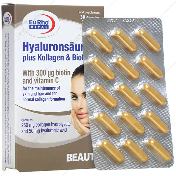 کپسول هیالورونیک اسید + خواص و کاربرد و بهترین زمان مصرف و عوارض آن